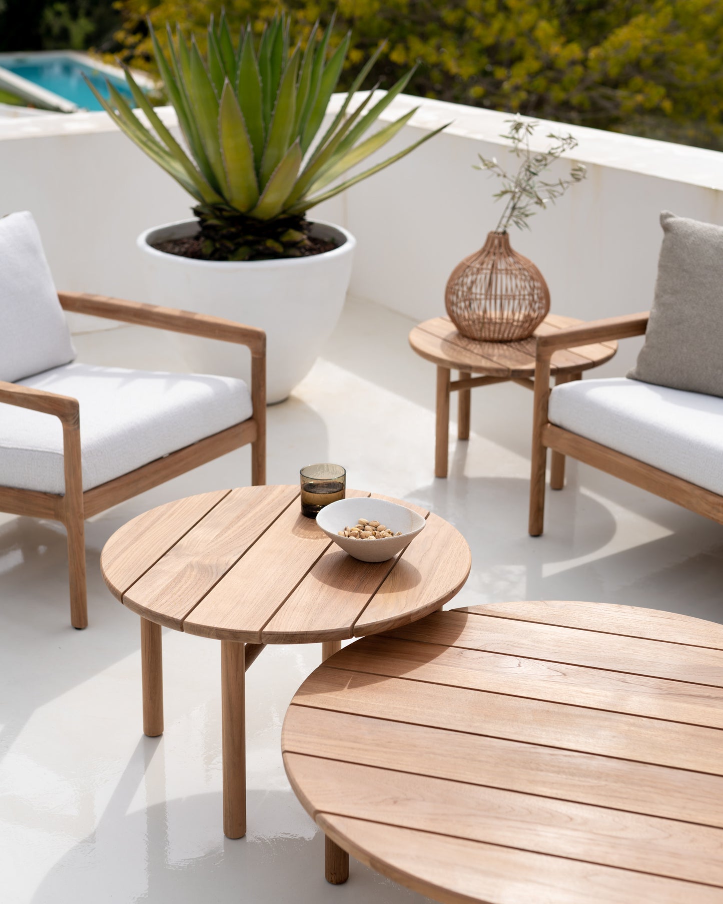 Ethnicraft Quatro Couchtisch für Draußen