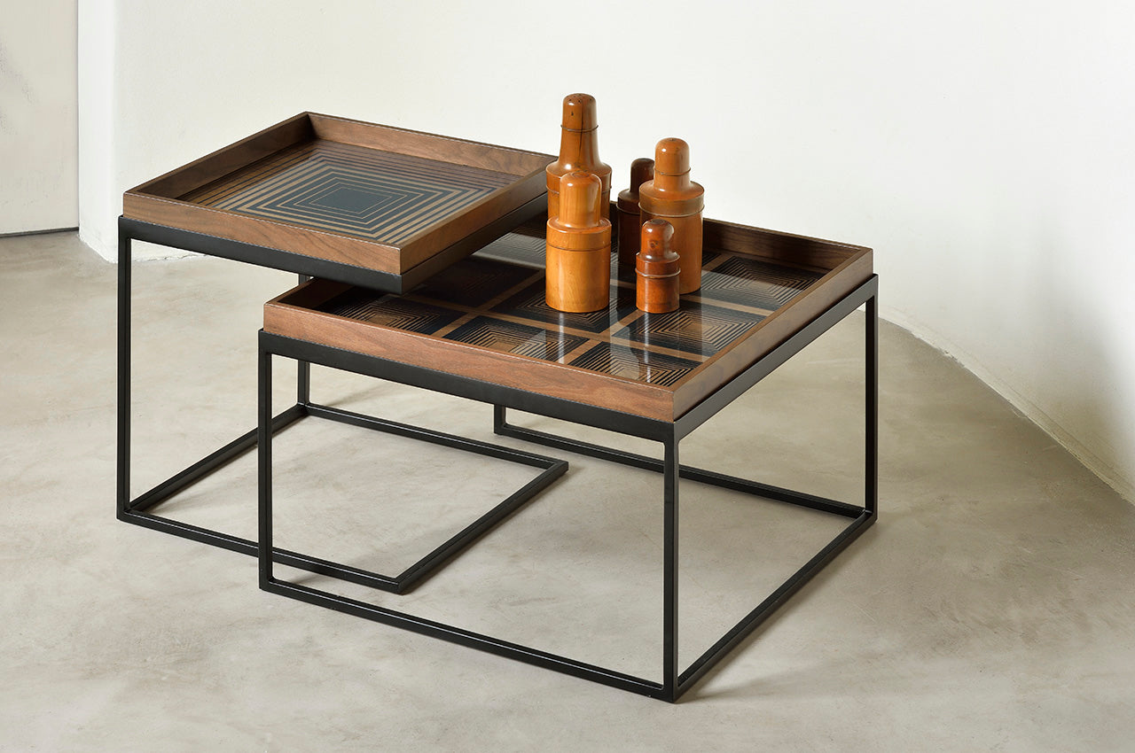 Ethnicraft Couchtisch Set