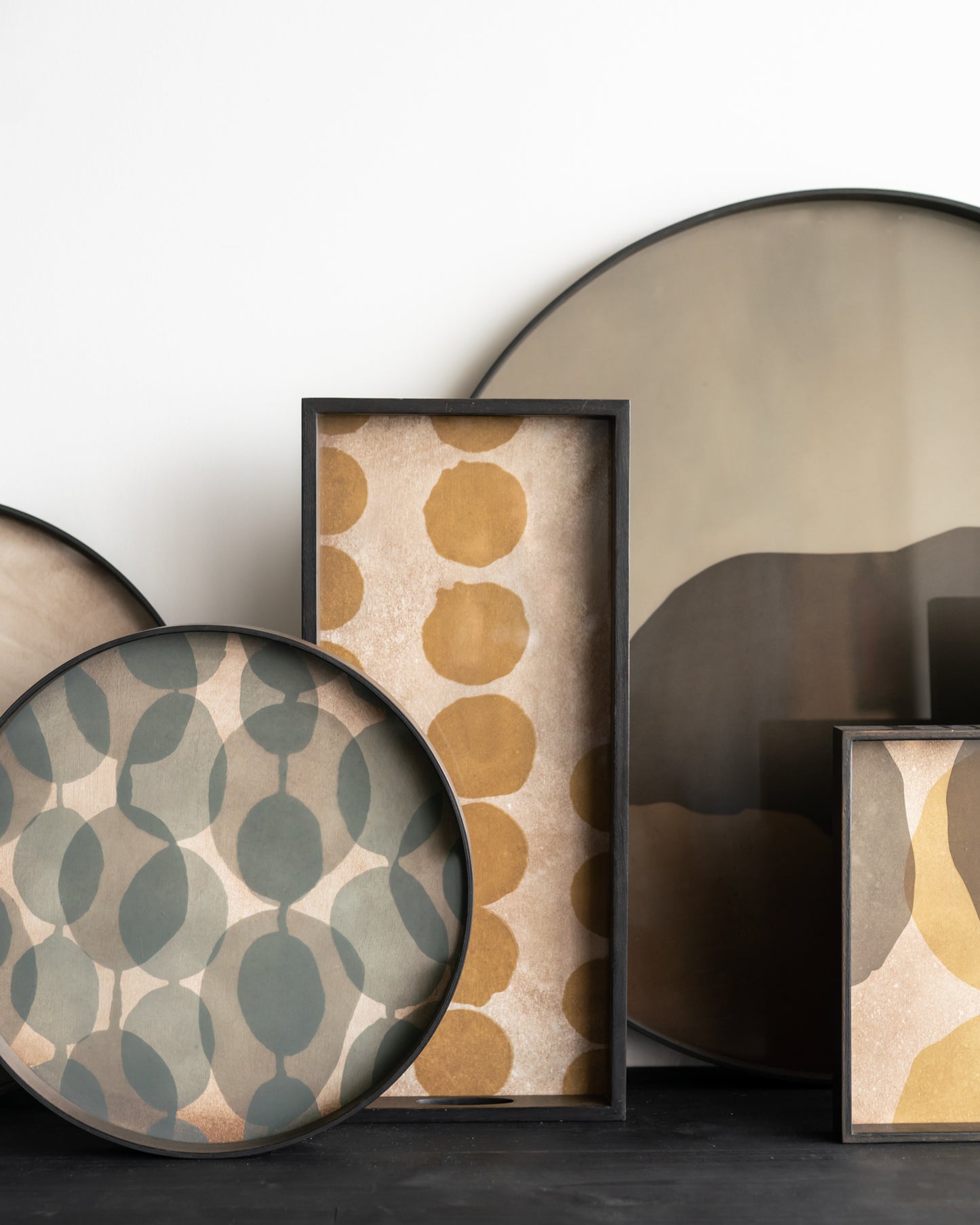 Ethnicraft Overlapping Dots Glastablett