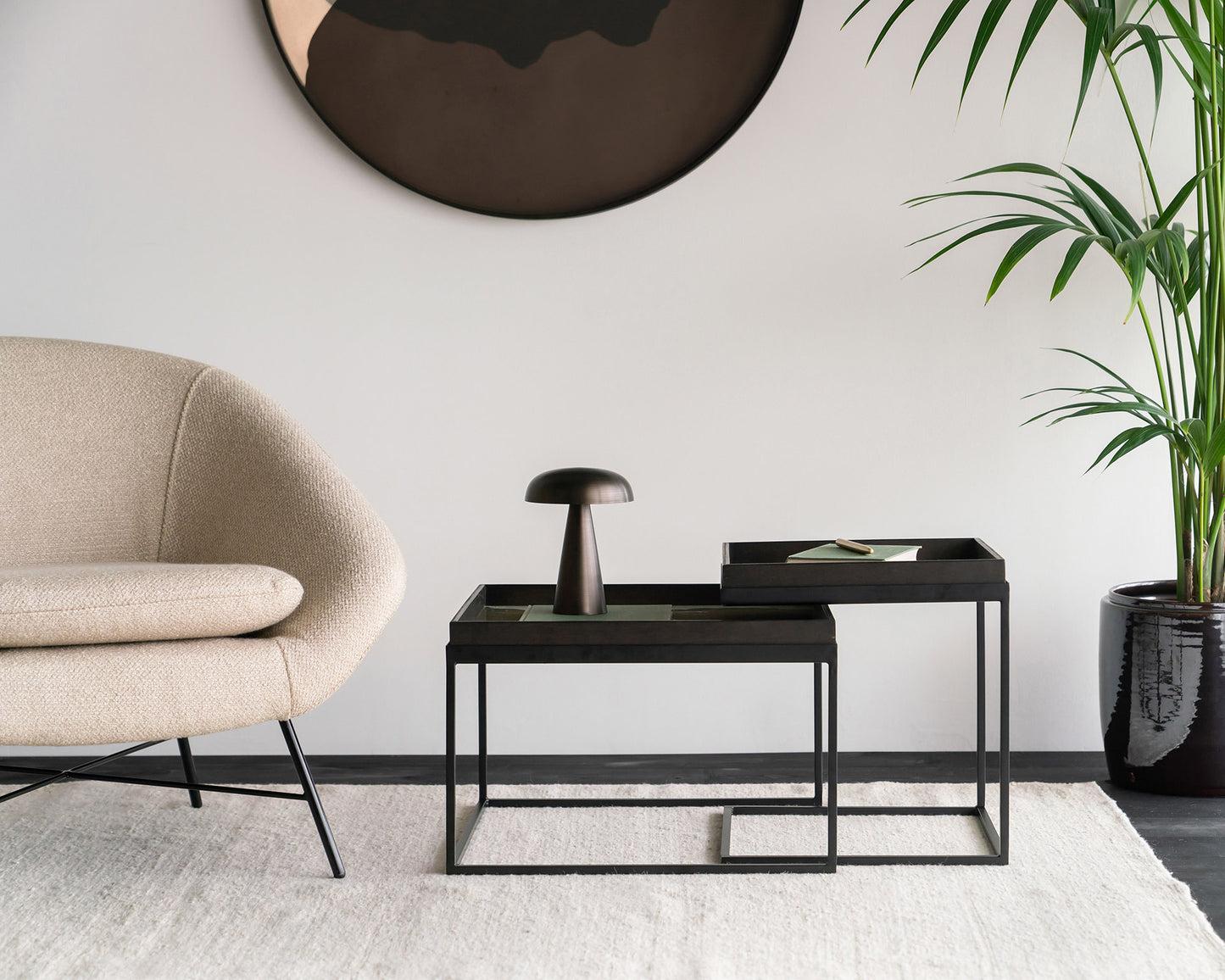 Ethnicraft Couchtisch Set