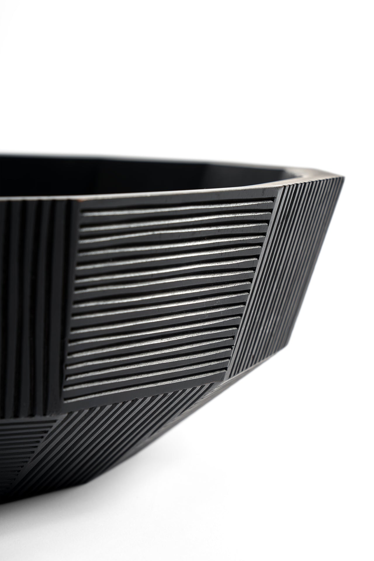 Ethnicraft Striped Schale
