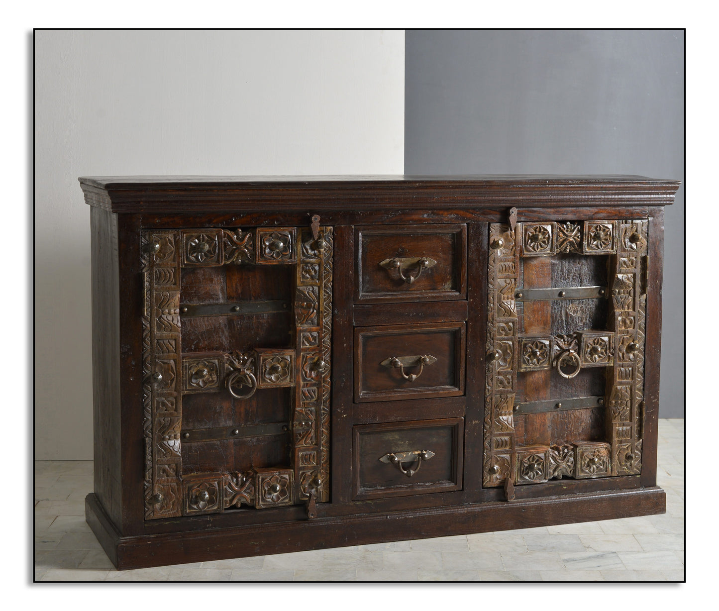 SIT-Möbel ALMIRAH, Sideboard, Material: Recyceltes Altholz, Farbe: braun