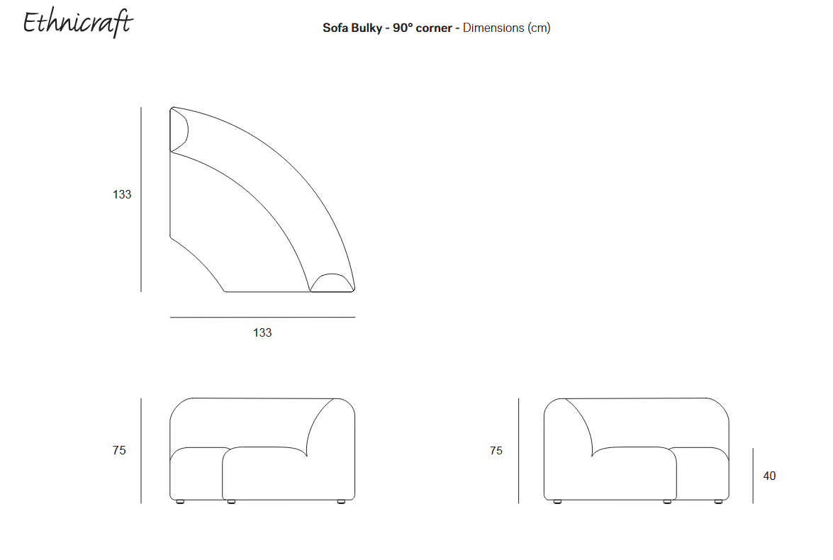 Ethnicraft Bulky Modulsofa