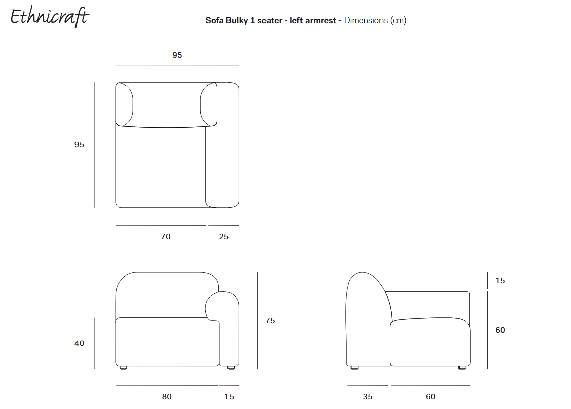 Ethnicraft Bulky Modulsofa