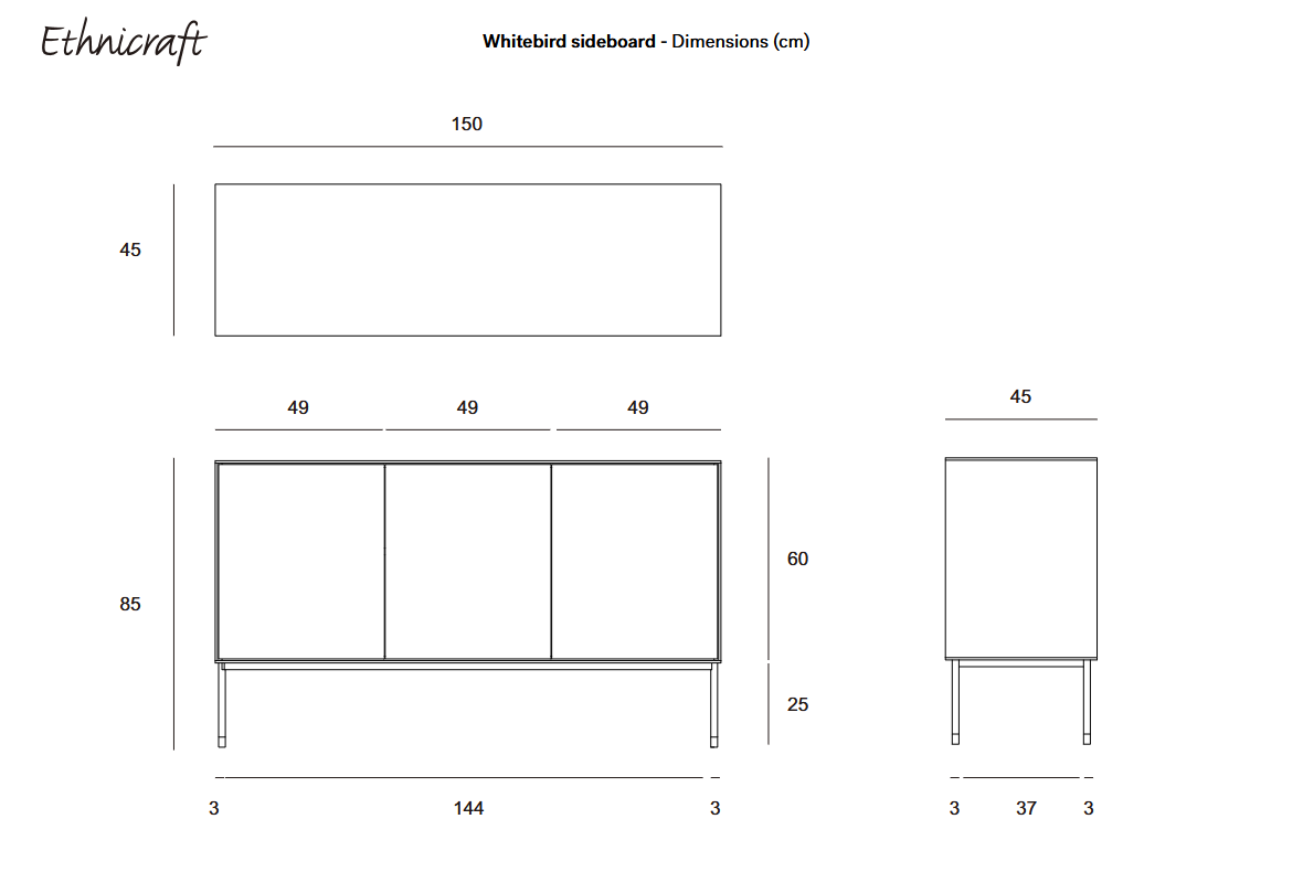Ethnicraft Whitebird Eiche Anrichte