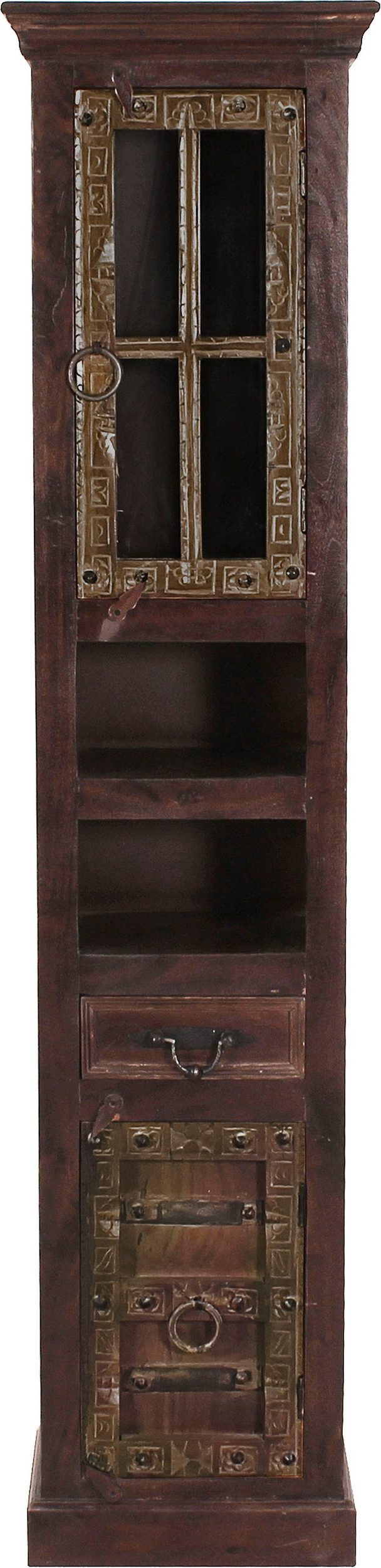 SIT-Möbel ALMIRAH, Hochschrank, Material: Recyceltes Altholz, Farbe: braun
