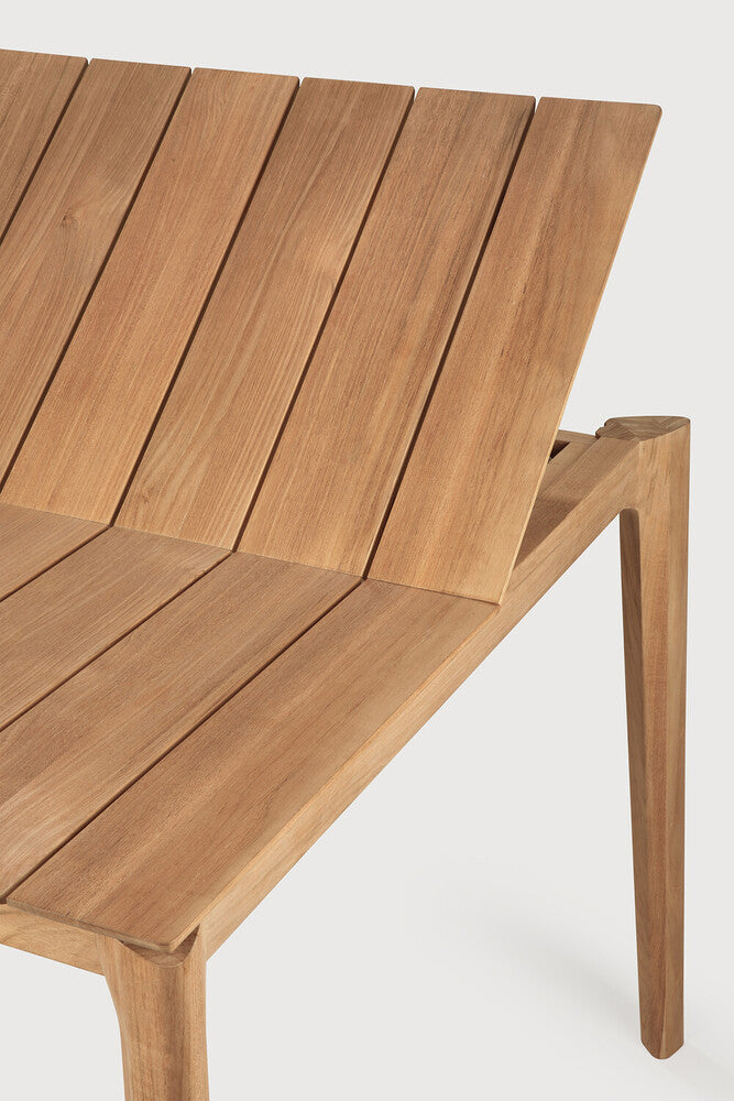 Ethnicraft Bok Teak ausziehbarer Tisch für Draußen