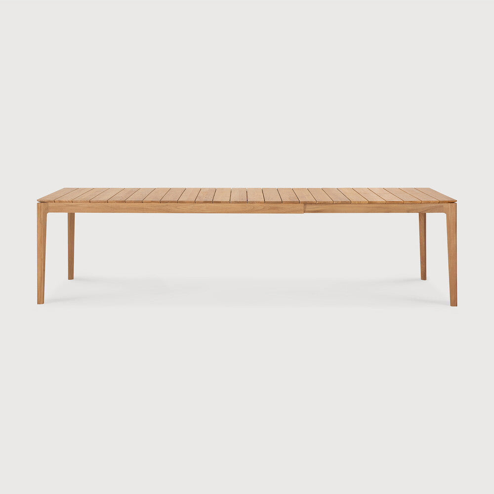 Ethnicraft Bok Teak ausziehbarer Tisch für Draußen