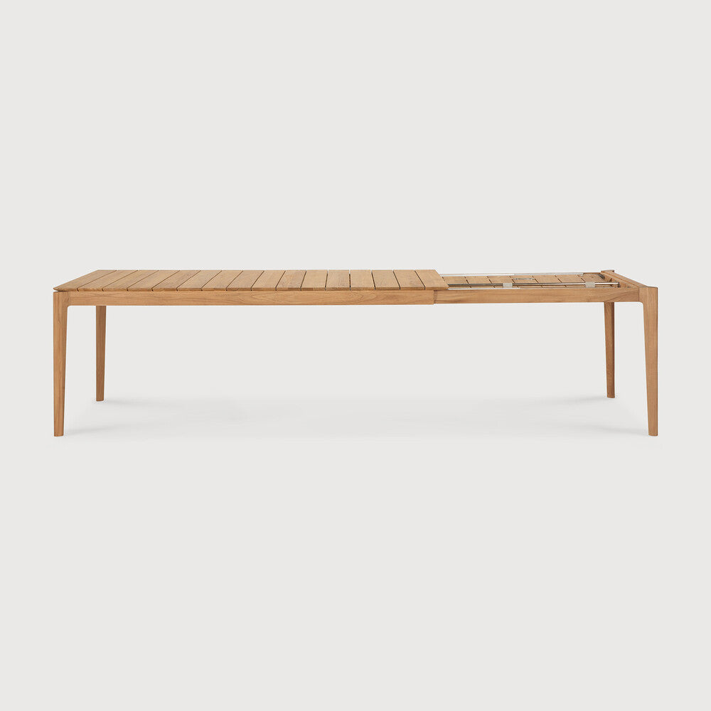 Ethnicraft Bok Teak ausziehbarer Tisch für Draußen