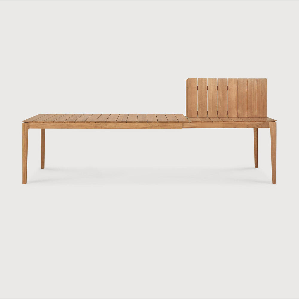 Ethnicraft Bok Teak ausziehbarer Tisch für Draußen