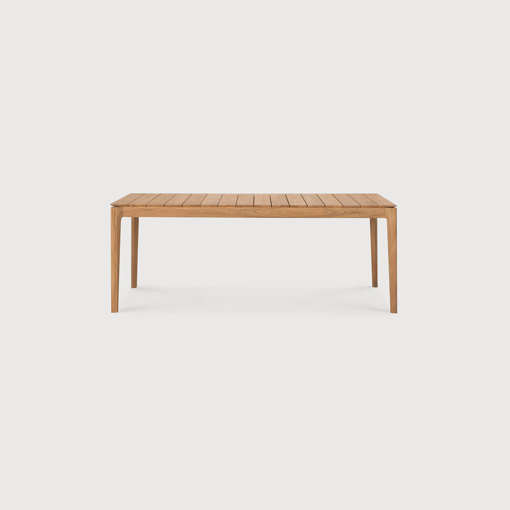 Ethnicraft Bok Teak ausziehbarer Tisch für Draußen