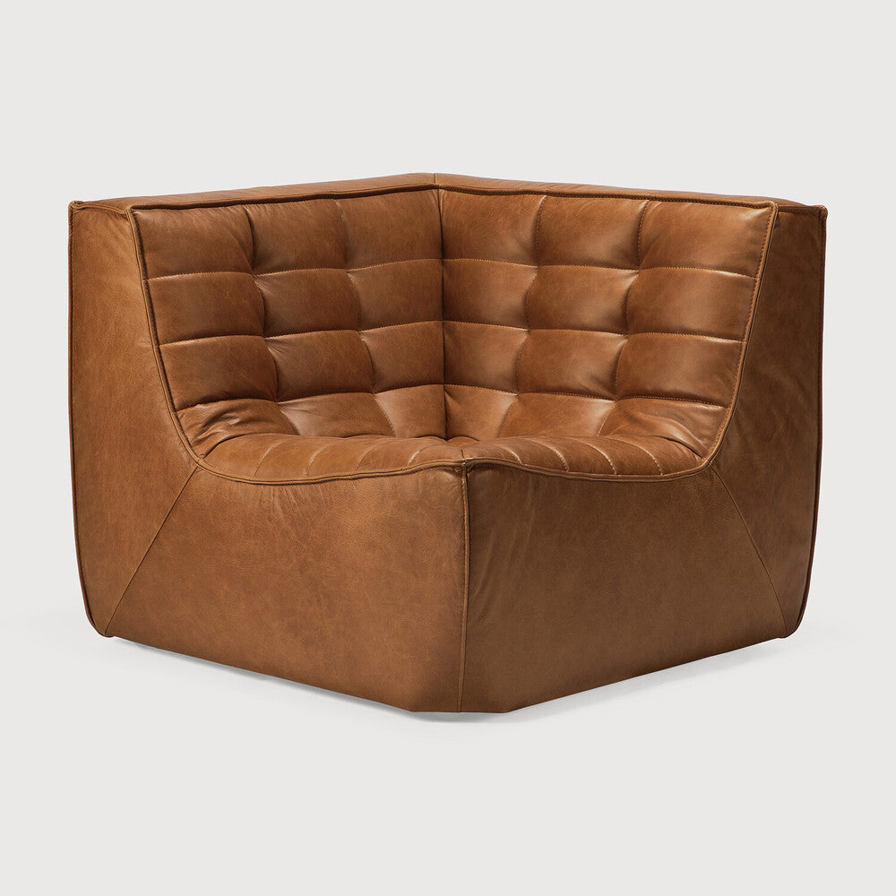 Ethnicraft N701 Leder Modulsofa