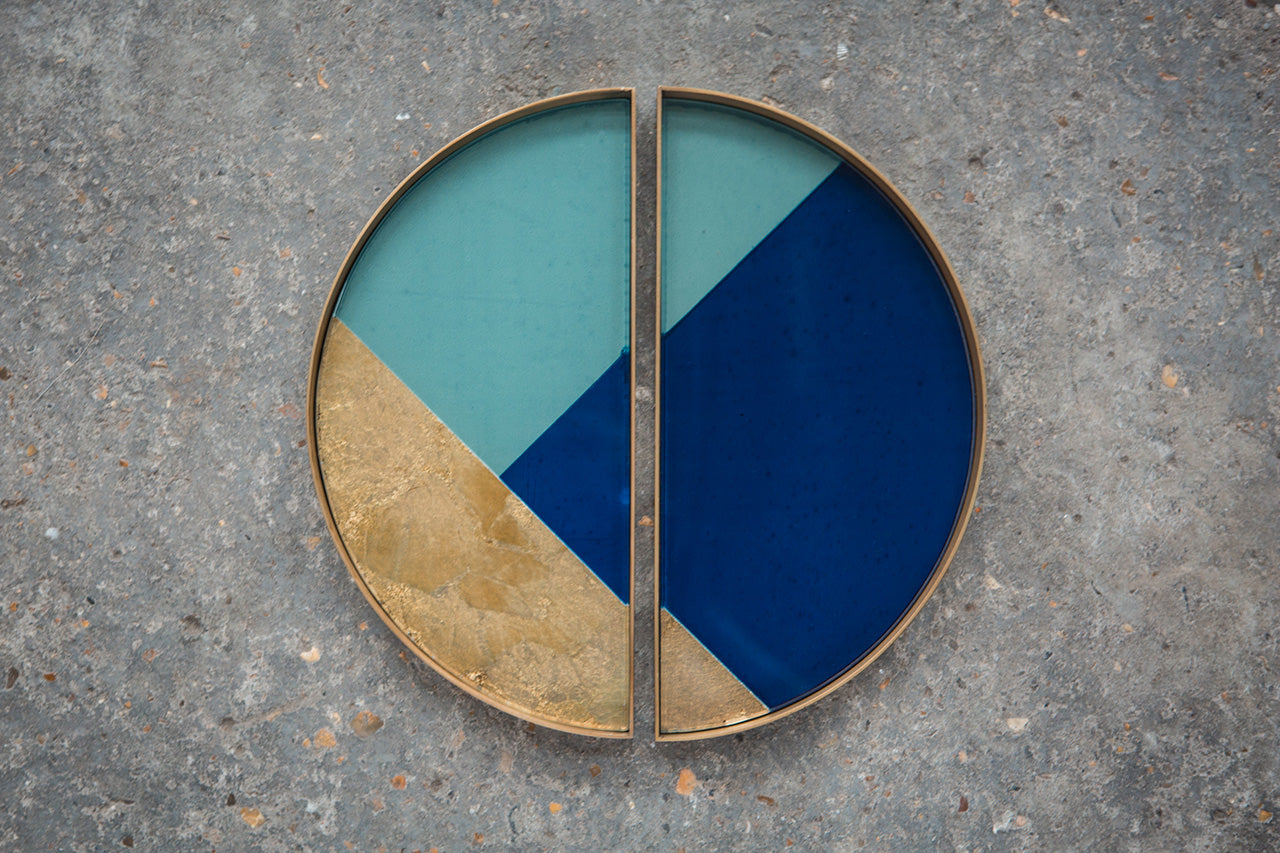 Ethnicraft Geometric Glastablett