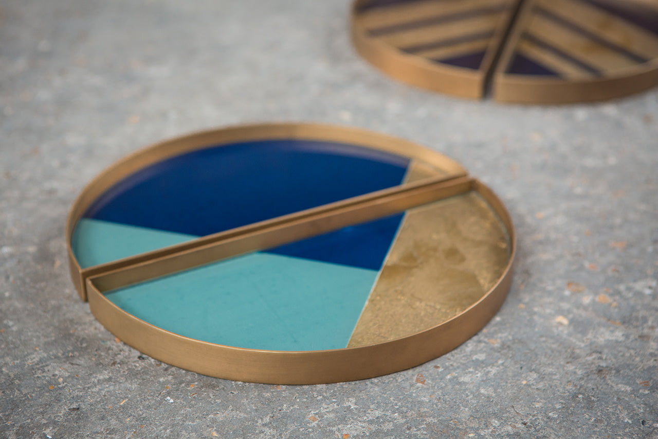 Ethnicraft Geometric Glastablett