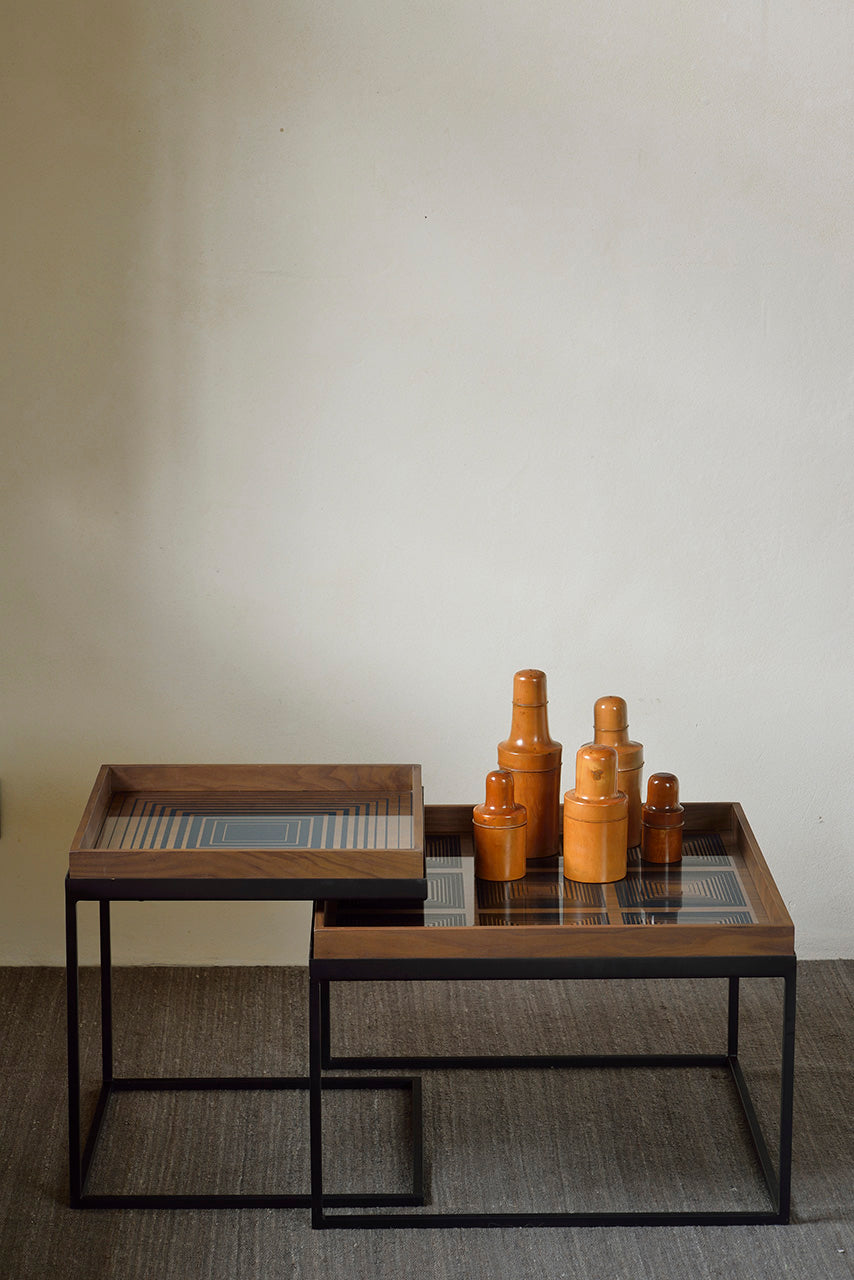 Ethnicraft Couchtisch Set