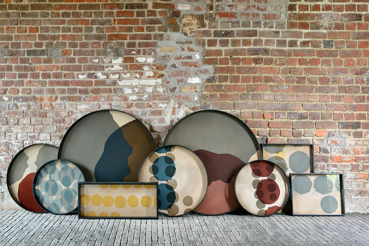 Ethnicraft Layered Dots Glastablett