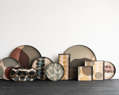Ethnicraft Layered Dots Glastablett