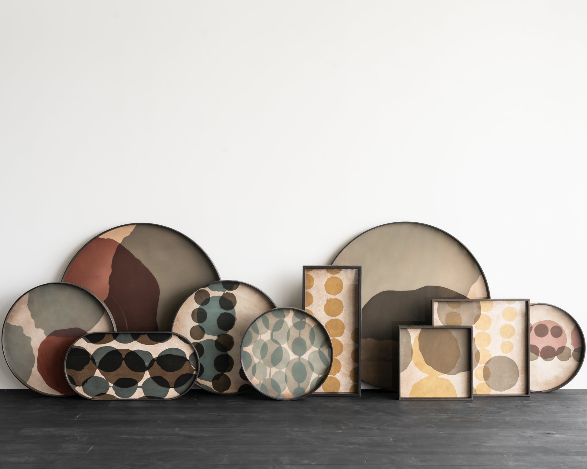 Ethnicraft Layered Dots Glastablett