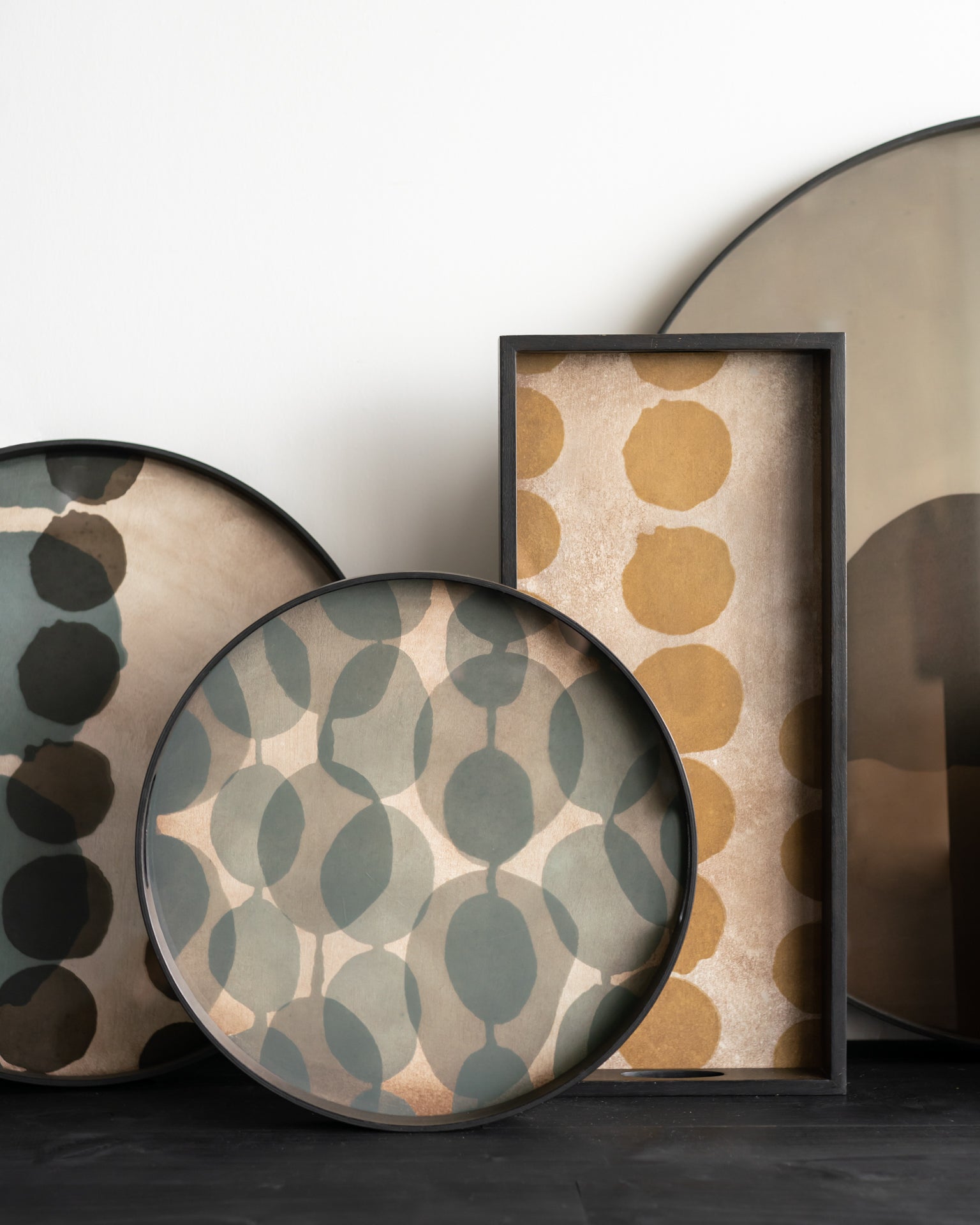 Ethnicraft Layered Dots Glastablett