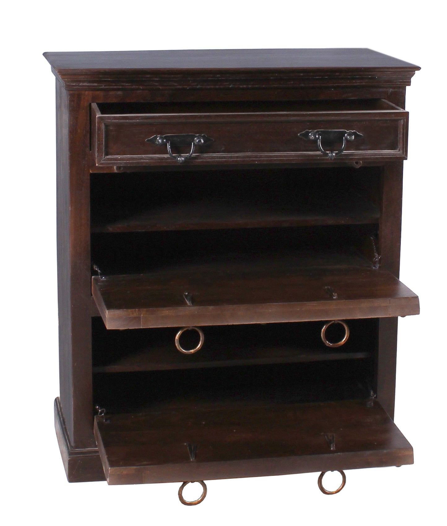 SIT-Möbel ALMIRAH, Schuhschrank, Material: Recyceltes Altholz, Farbe: braun