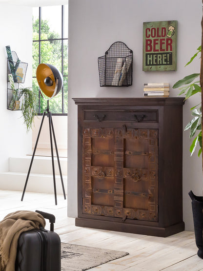 SIT-Möbel ALMIRAH, Highboard, Material: Recyceltes Altholz, Farbe: braun