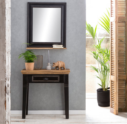 SIT-Möbel CORSICA, Spiegel, Material: Mango + MDF, Farbe: schwarz