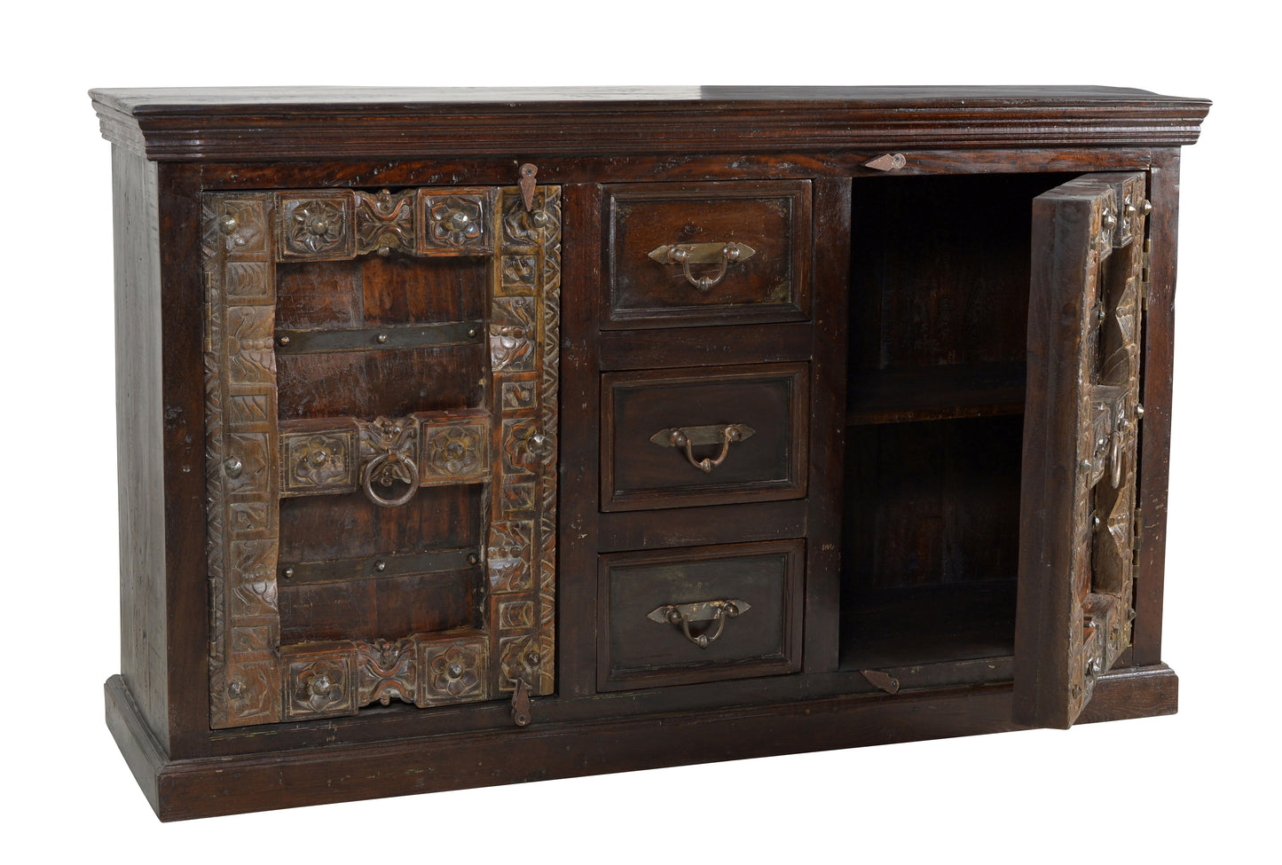 SIT-Möbel ALMIRAH, Sideboard, Material: Recyceltes Altholz, Farbe: braun