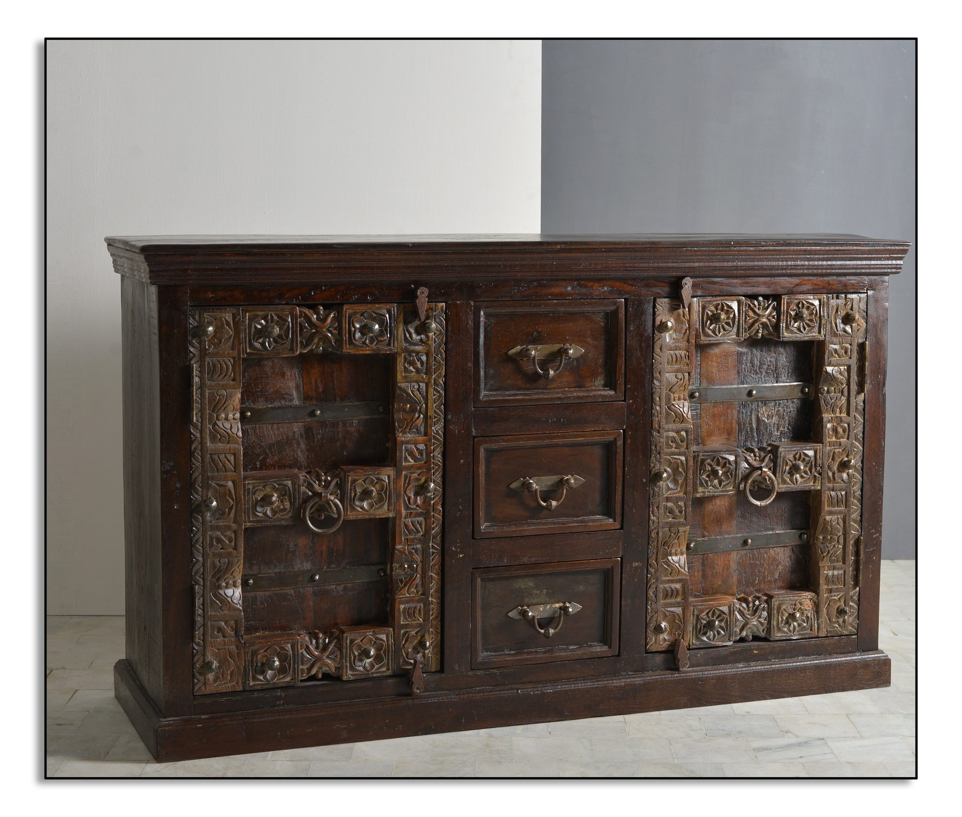 SIT-Möbel ALMIRAH, Sideboard, Material: Recyceltes Altholz, Farbe: braun
