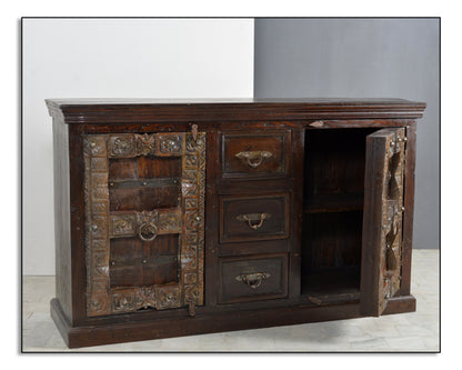 SIT-Möbel ALMIRAH, Sideboard, Material: Recyceltes Altholz, Farbe: braun