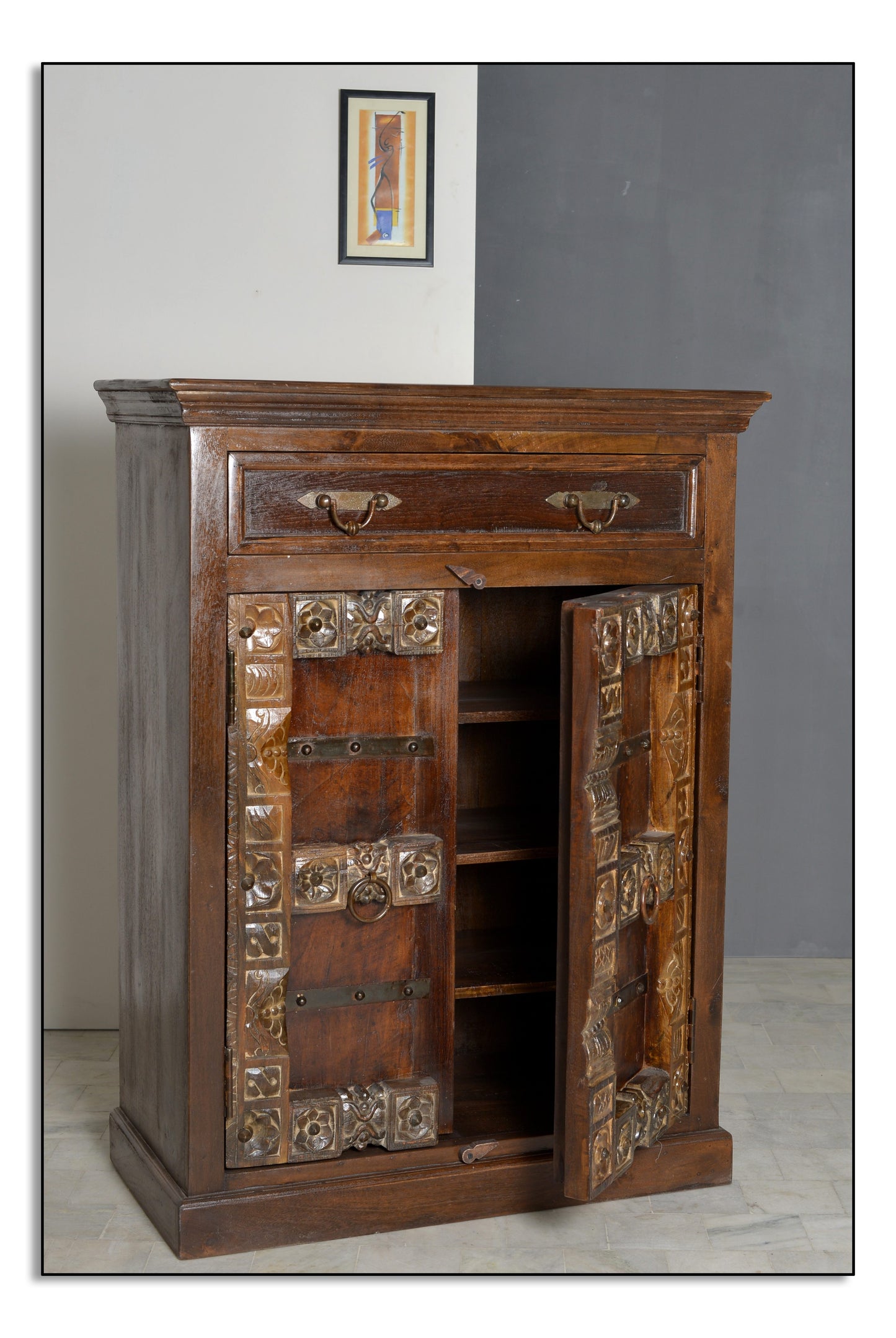SIT-Möbel ALMIRAH, Highboard, Material: Recyceltes Altholz, Farbe: braun