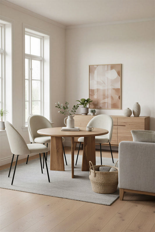SIT-Möbel WAVE, Tisch 120x120 cm, Material: Akazie, Farbe: Natur