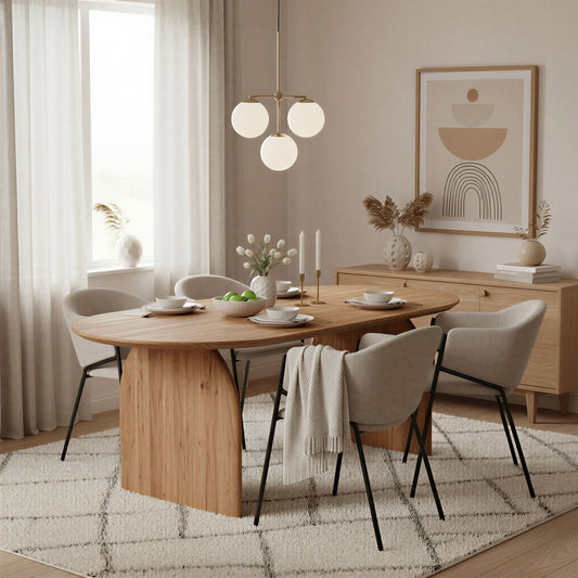 SIT-Möbel WAVE, Tisch 200x100 cm, Material: Akazie, Farbe: Natur