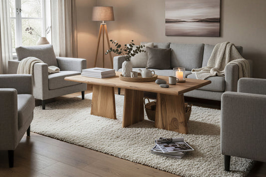 SIT-Möbel WAVE, Couchtisch 130x70 cm, Material: Akazie, Farbe: Natur