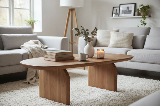 SIT-Möbel WAVE, Couchtisch 135x76 cm, Material: Akazie, Farbe: Natur