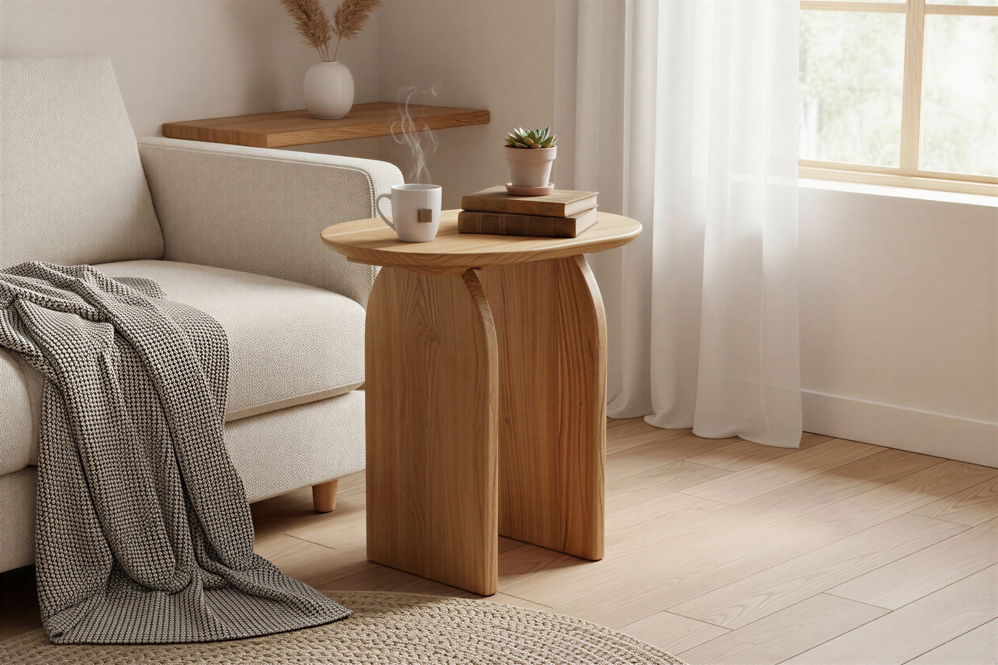 SIT-Möbel WAVE, Beistelltisch, Material: Akazie, Farbe: Natur