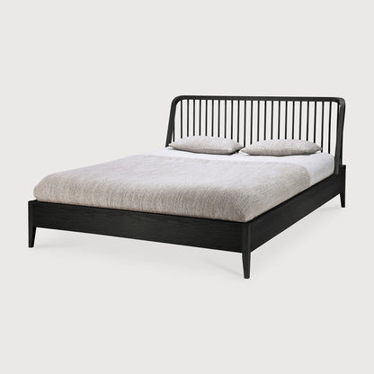 Ethnicraft Spindle Eiche Schwarz Bett