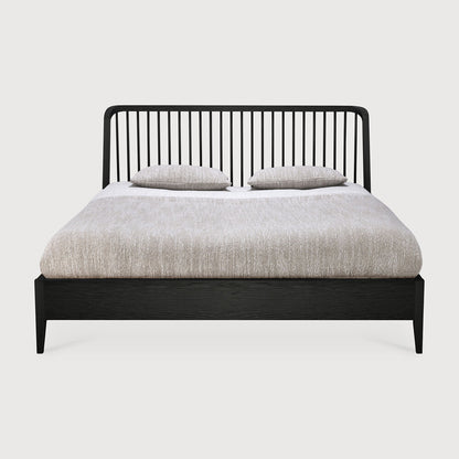 Ethnicraft Spindle Eiche Schwarz Bett
