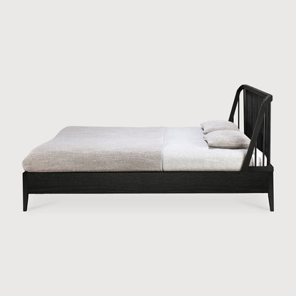 Ethnicraft Spindle Eiche Schwarz Bett