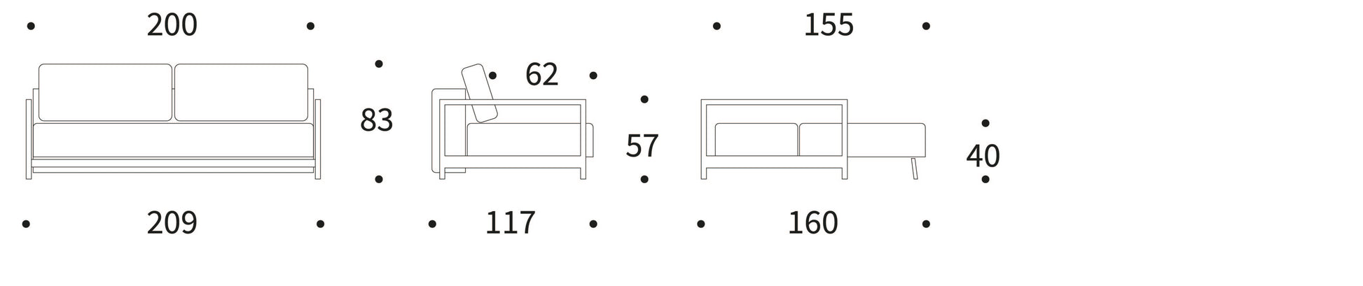 Innovation Bifrost D.E.L. Sofa Bed 528