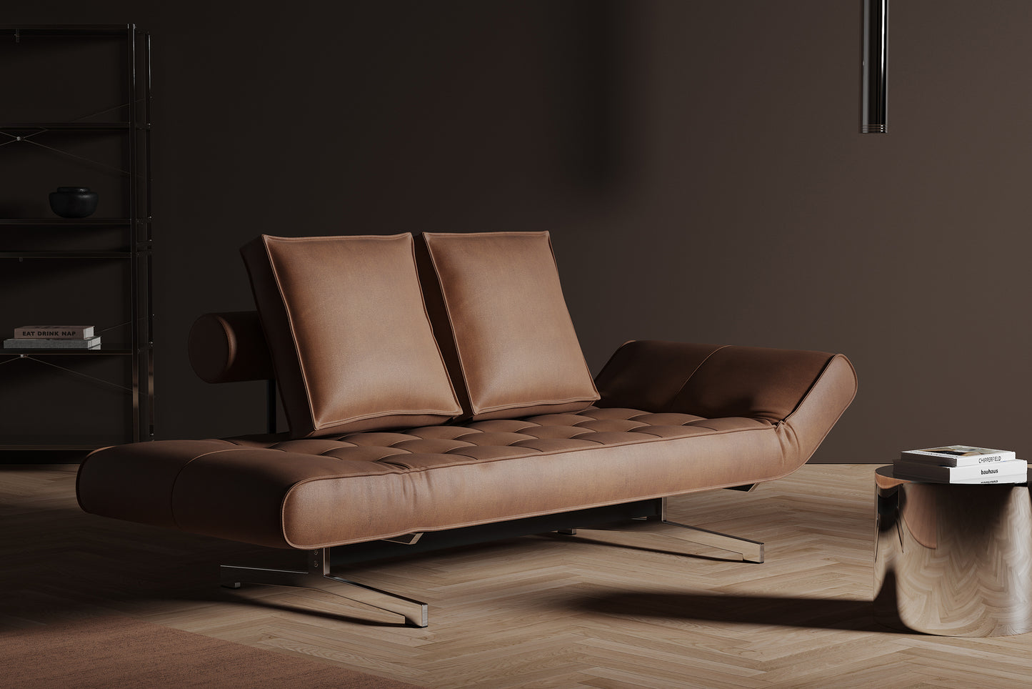Innovation Ghia Chrom Sofa mit Armlehnen