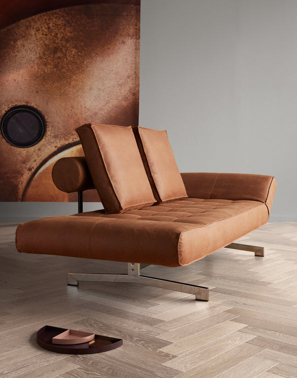 Innovation Ghia Chrom Sofa mit Armlehnen