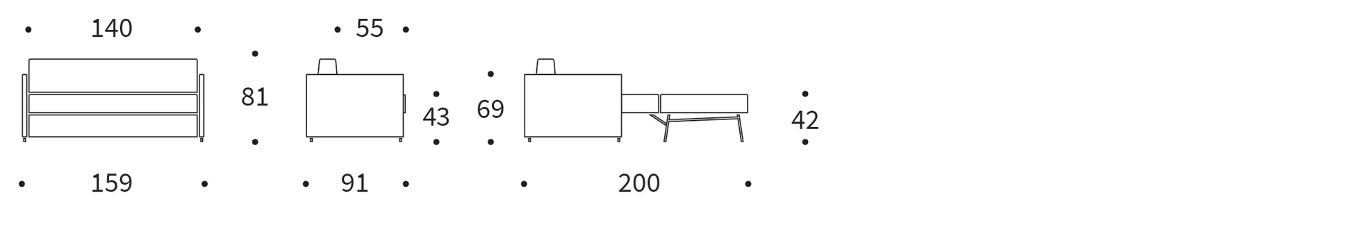 Innovation Olan Sofa Bed 565