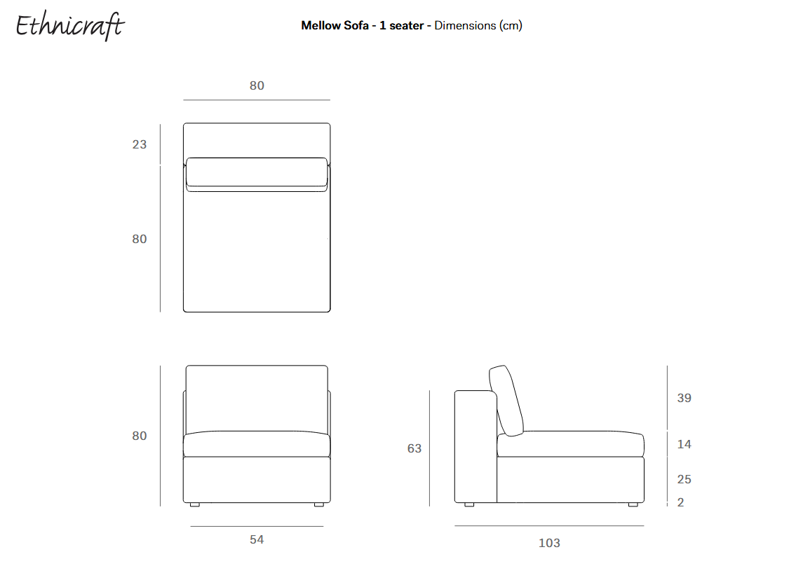 Ethnicraft Mellow Modulsofa