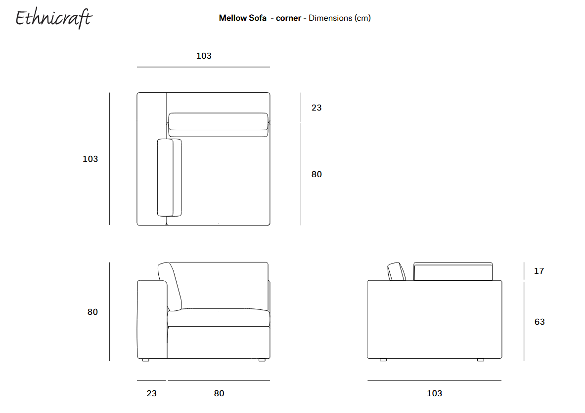 Ethnicraft Mellow Modulsofa