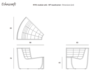 Ethnicraft N701 Modulsofa