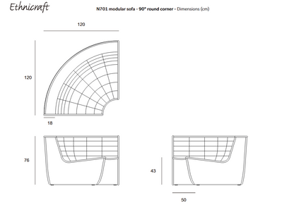 Ethnicraft N701 Modulsofa