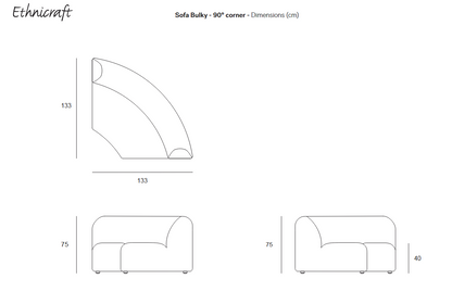 Ethnicraft Bulky Modulsofa