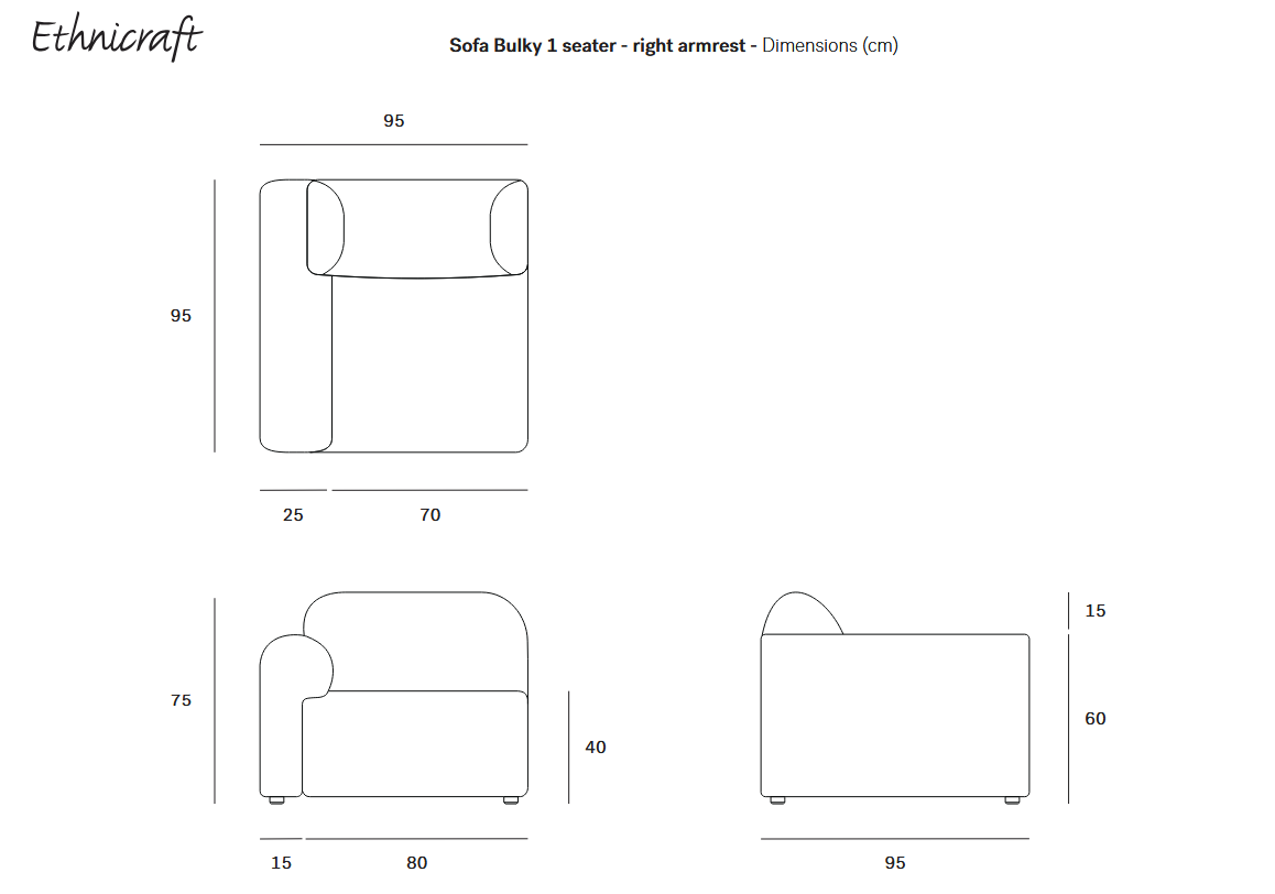 Ethnicraft Bulky Modulsofa