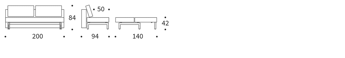 Innovation Sly Wood Sofa Bed 527