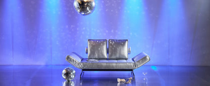 Innovation Ghia Chrom Sofa mit Armlehnen